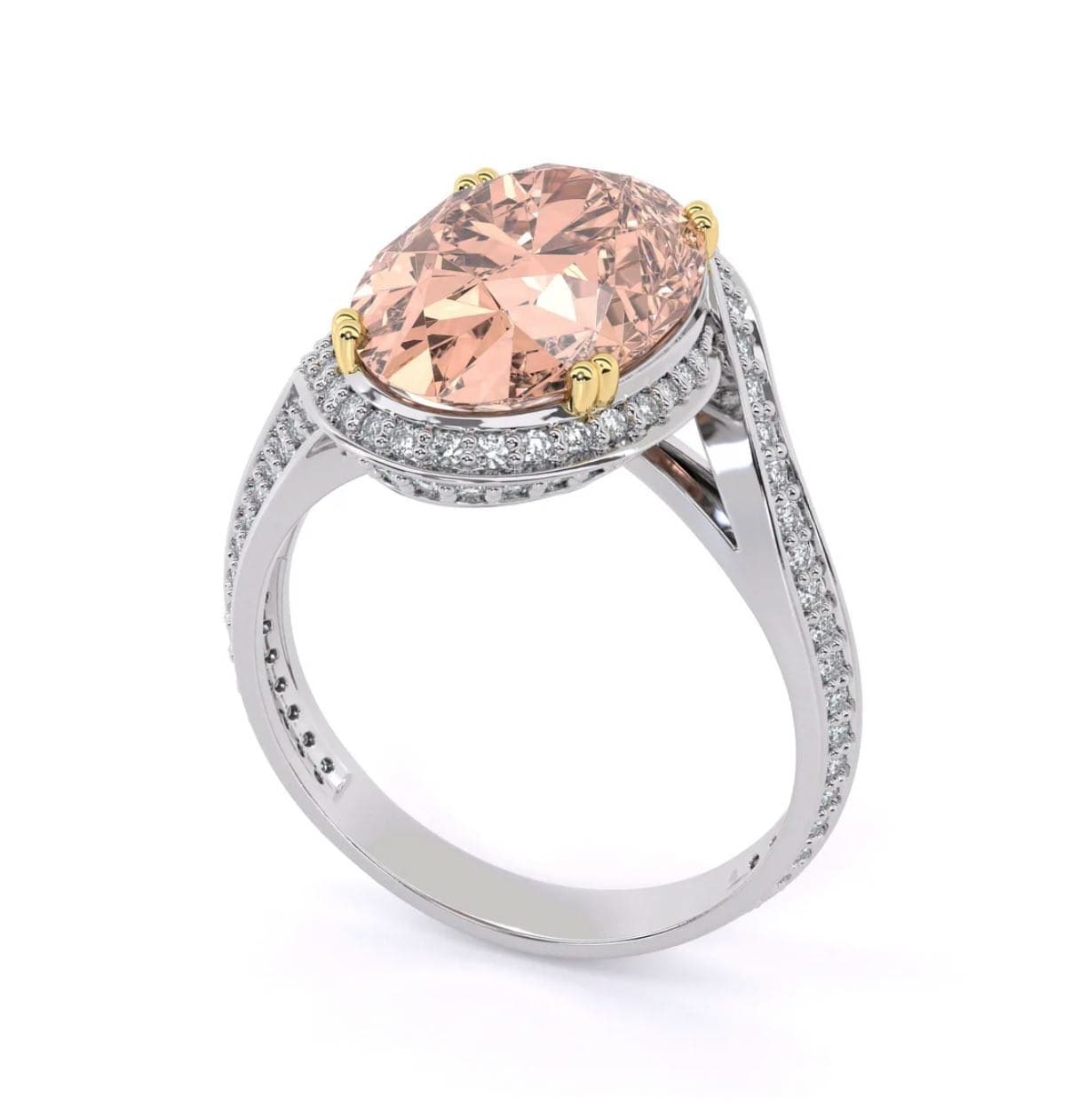 NEBŌ ring campaign visual after AI generation and manual product refinement